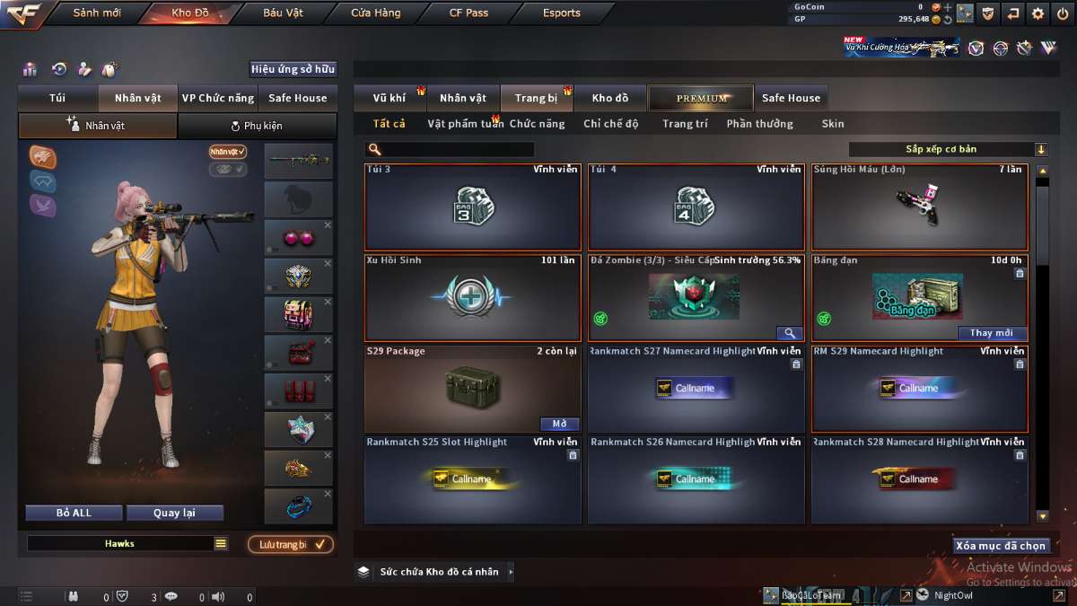 shop acc cf uy tin gia re